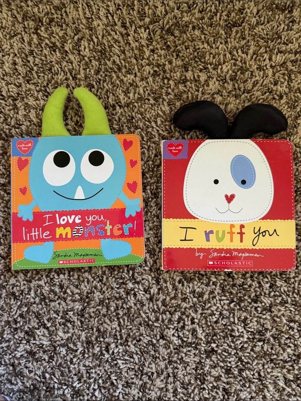 Scholastic Bright Monster & Puppy Board Book Duo